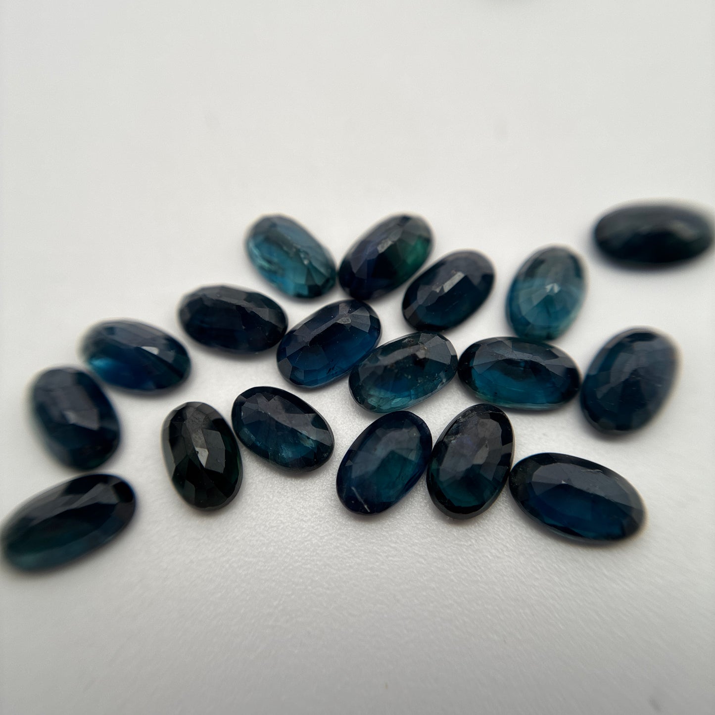ONE Greenish Blue Natural Sapphire 5x3mm Oval Cut
