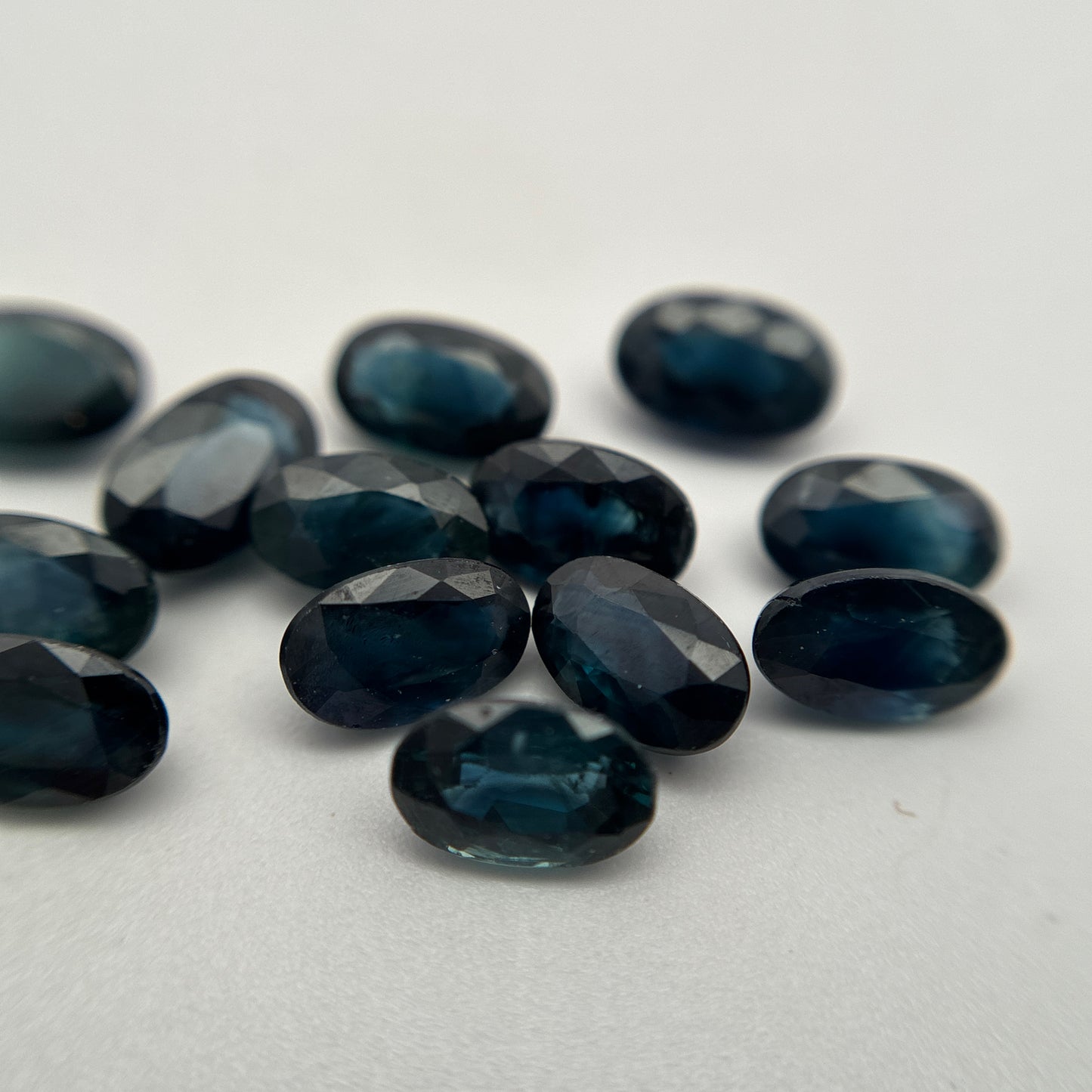 ONE Greenish Blue Natural Sapphire 5x3mm Oval Cut