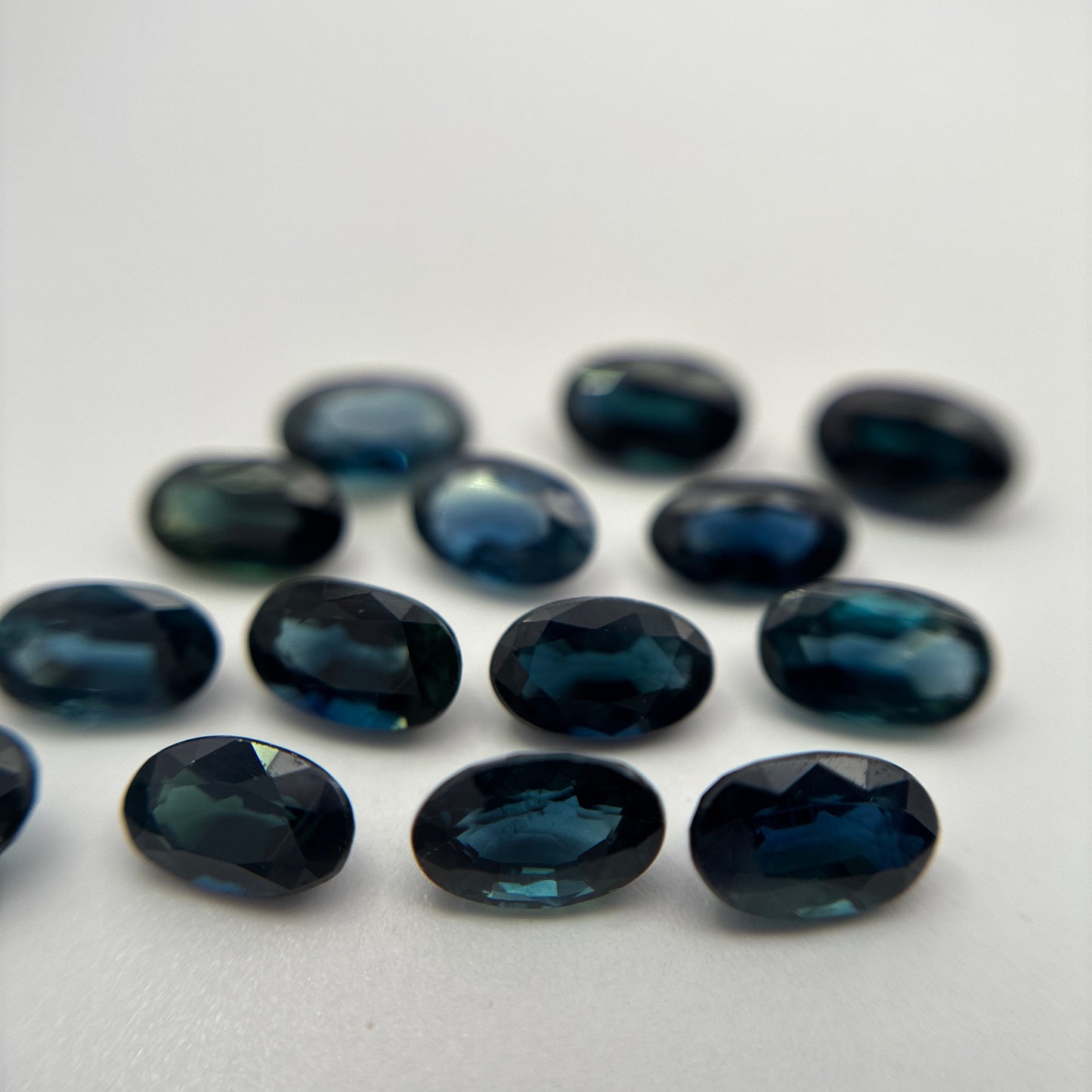 ONE Greenish Blue Natural Sapphire 5x3mm Oval Cut