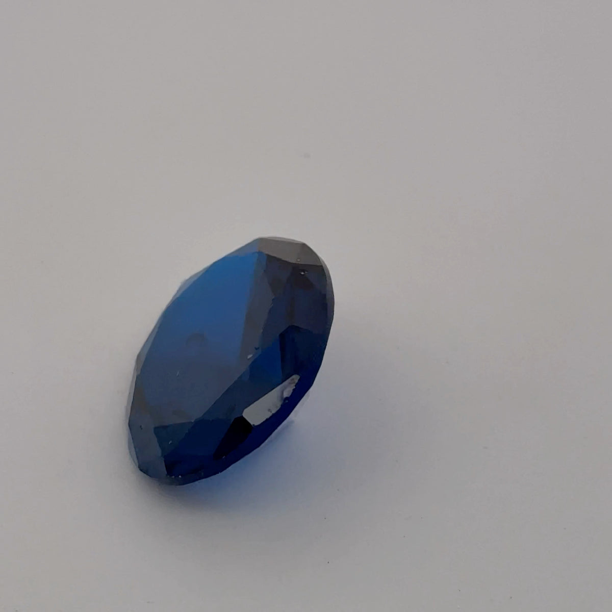 14x12mm Oval Cut Blue Loose Spinal, 7.79 Carat Lab Spinel