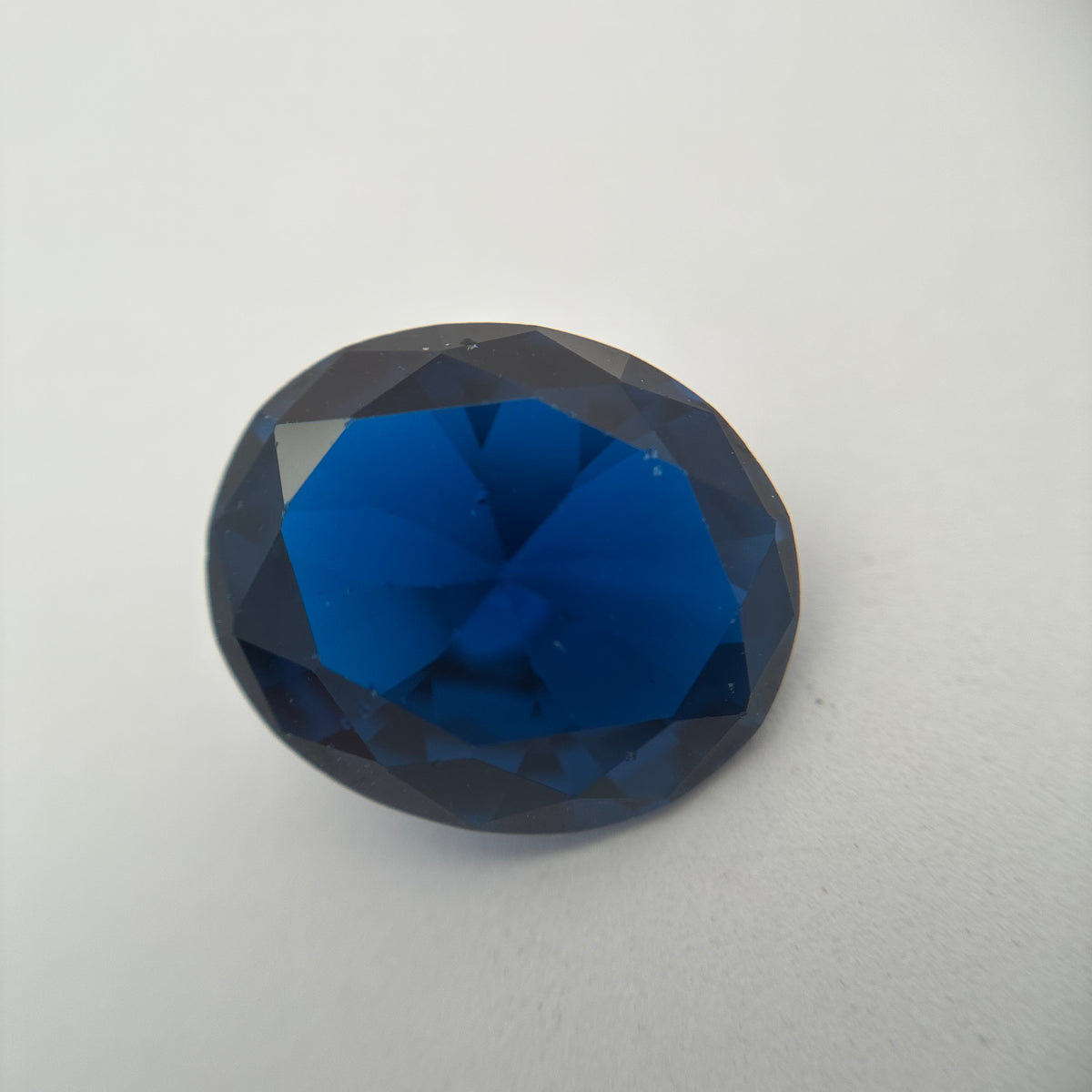 14x12mm Oval Cut Blue Loose Spinal, 7.79 Carat Lab Spinel