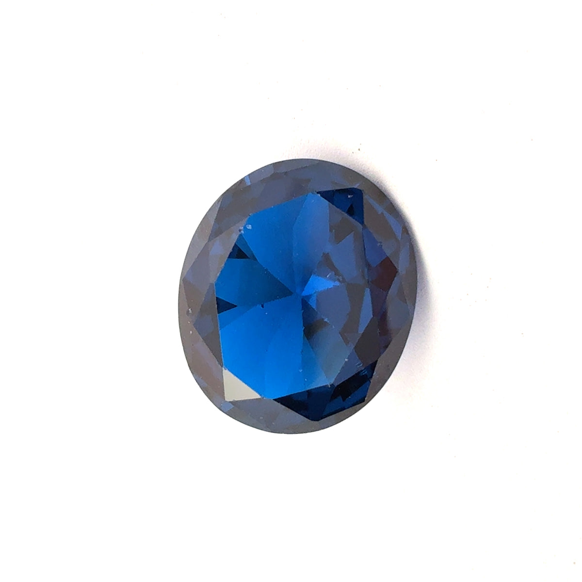 14x12mm Oval Cut Blue Loose Spinal, 7.79 Carat Lab Spinel
