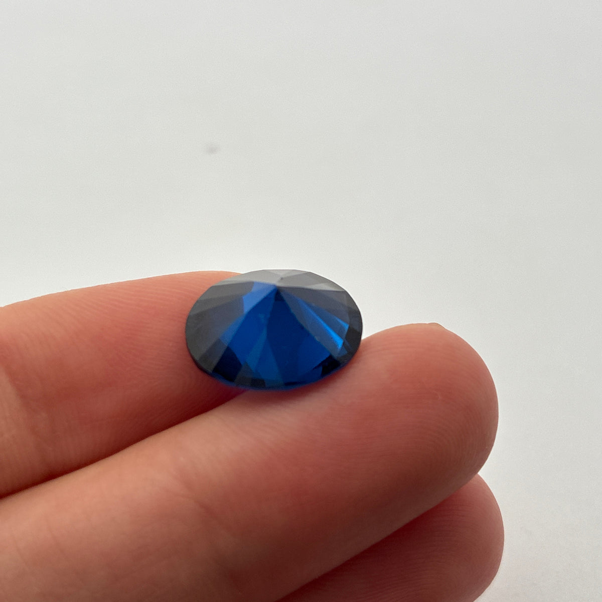 14x12mm Oval Cut Blue Loose Spinal, 7.79 Carat Lab Spinel