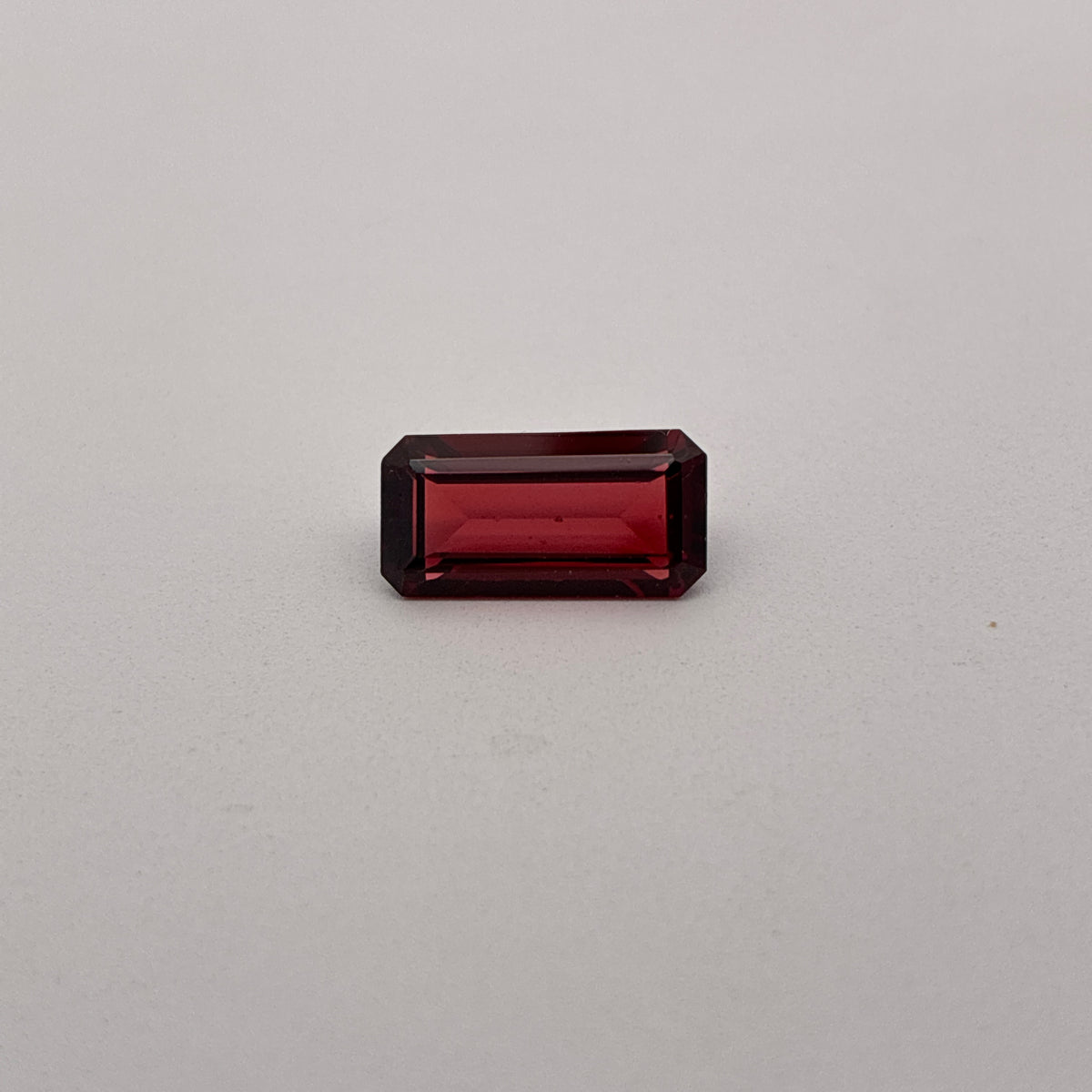 12x6mm Emerald-Cut Deep Red Loose Garnet, 3 carat
