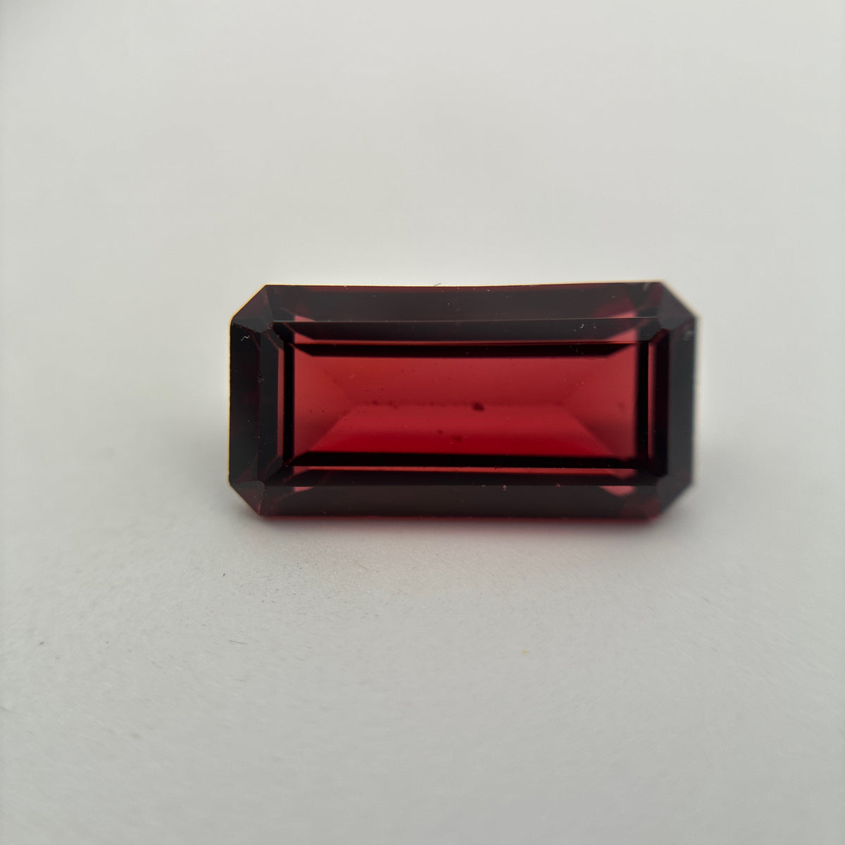 12x6mm Emerald-Cut Deep Red Loose Garnet, 3 carat