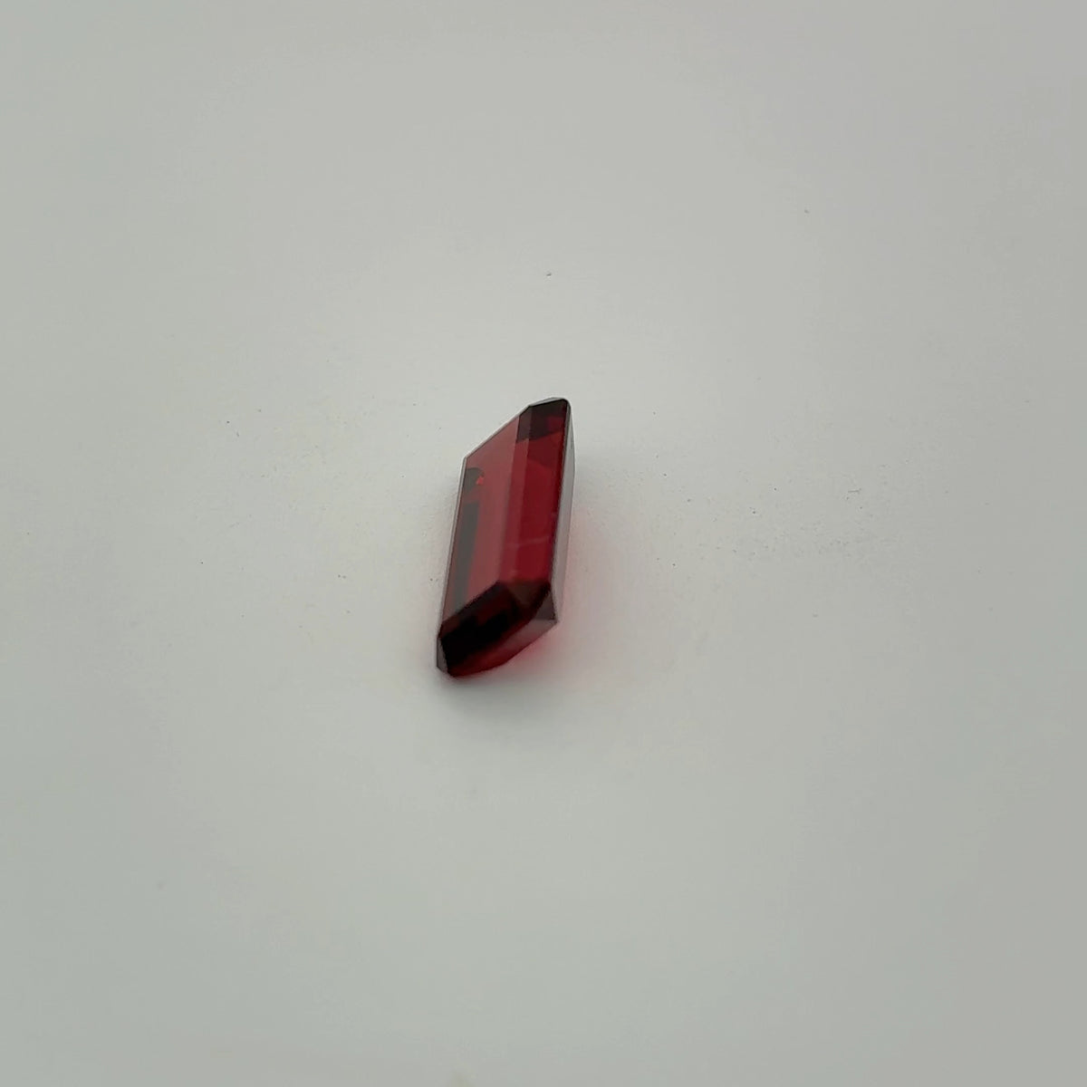12x6mm Emerald-Cut Deep Red Loose Garnet, 3 carat