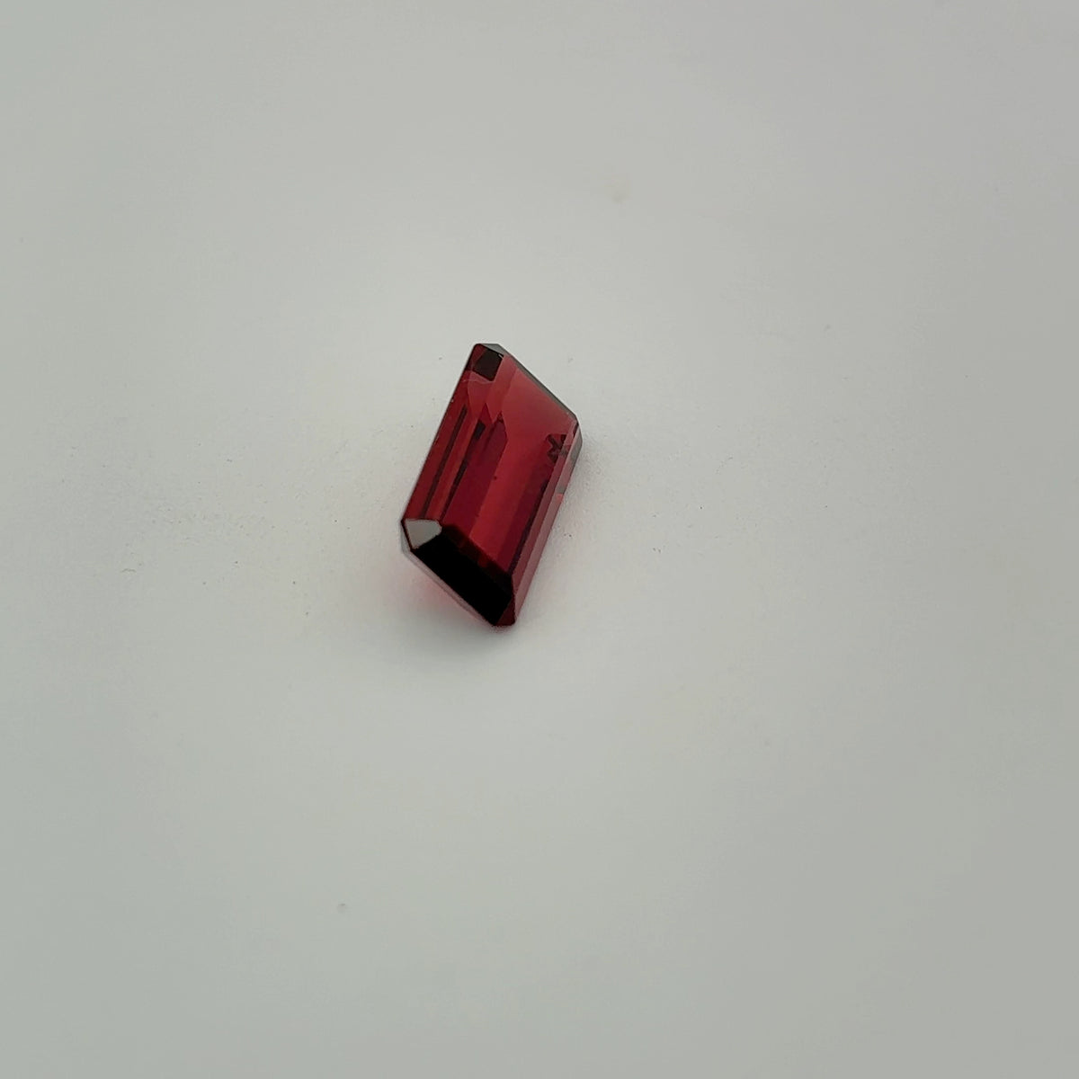 12x6mm Emerald-Cut Deep Red Loose Garnet, 3 carat