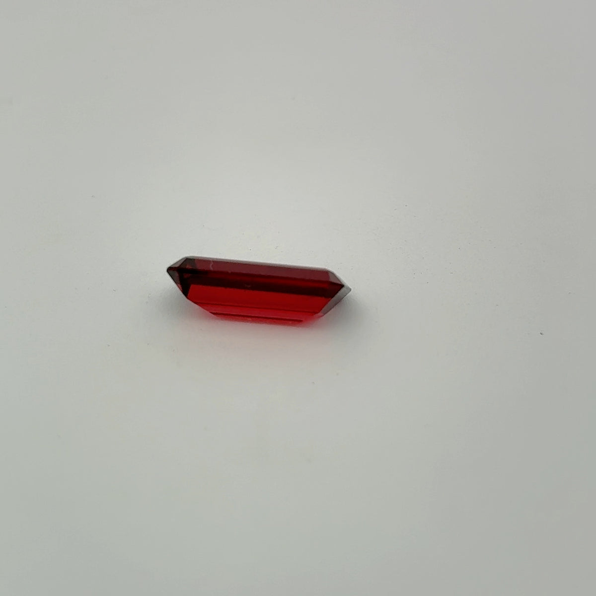 12x6mm Emerald-Cut Deep Red Loose Garnet, 3 carat