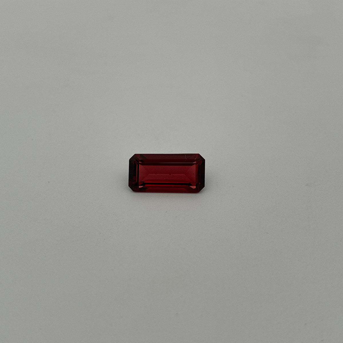 12x6mm Emerald-Cut Deep Red Loose Garnet, 3 carat