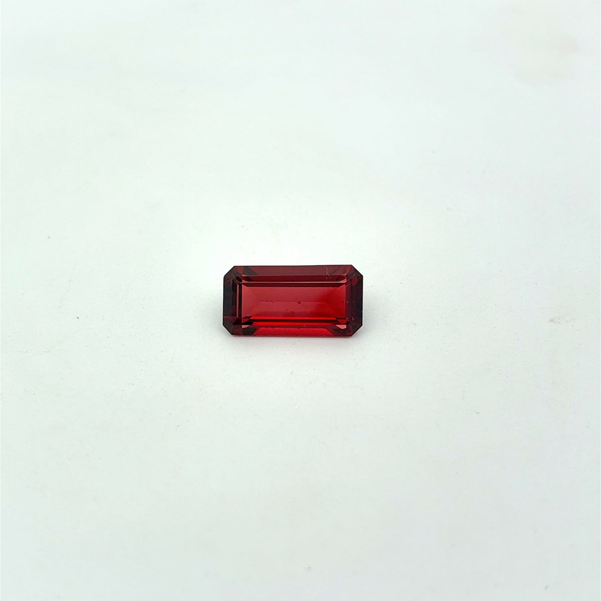 12x6mm Emerald-Cut Deep Red Loose Garnet, 3 carat
