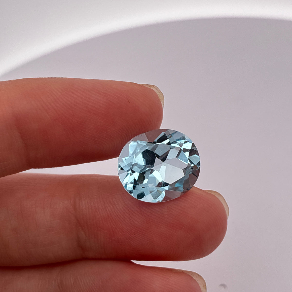 14x12mm Light Blue Topaz, 10 carat Loose Gemstone