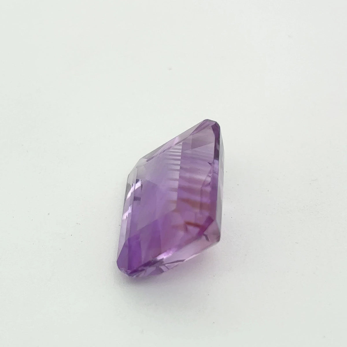 12x10mm Emerald Cut Purple Amethyst 5.53 carat Loose Gemstone