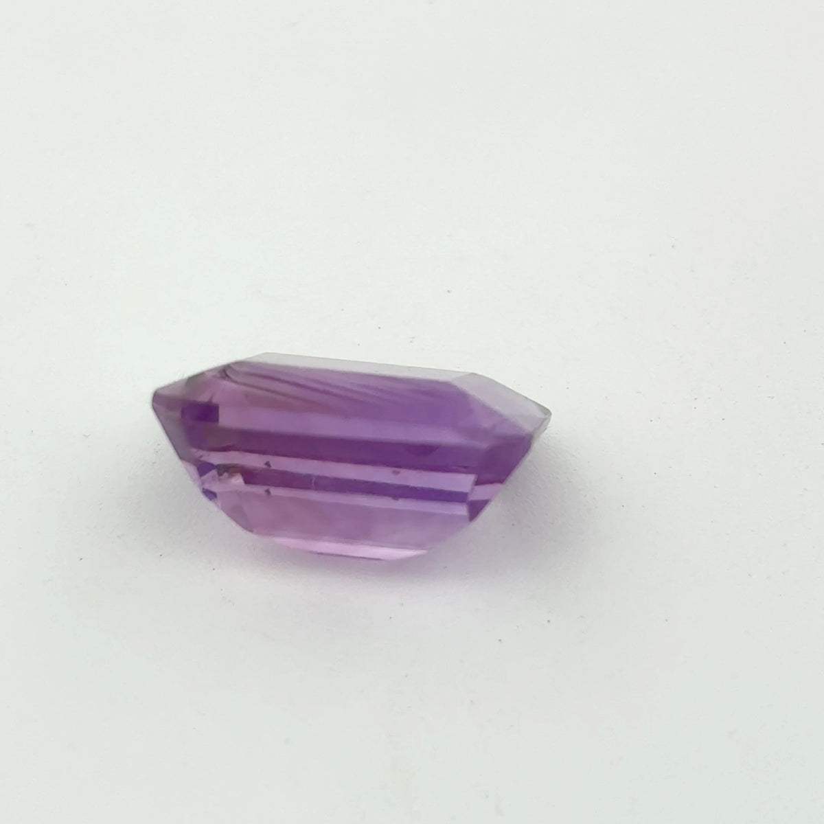 12x10mm Emerald Cut Purple Amethyst 5.53 carat Loose Gemstone