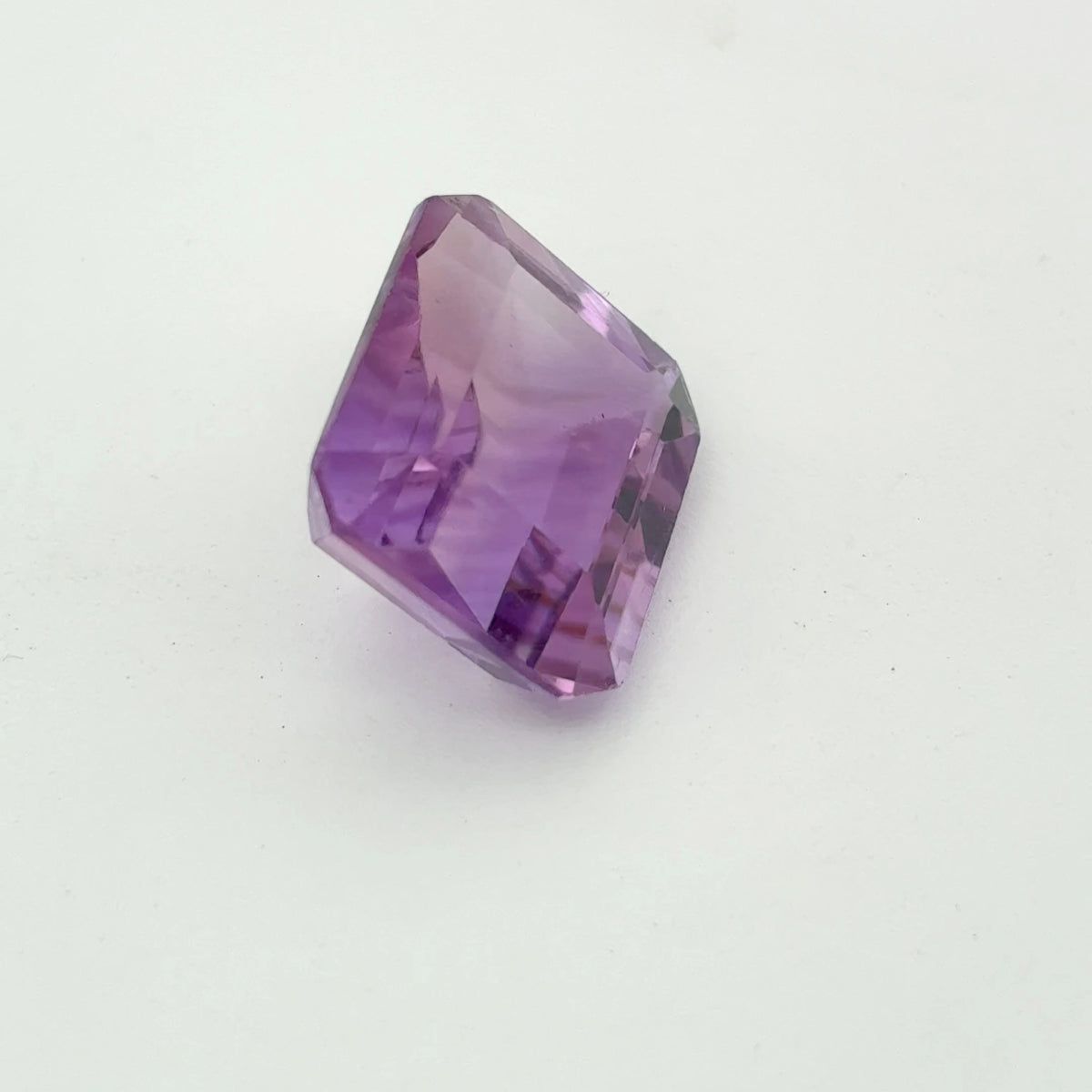 12x10mm Emerald Cut Purple Amethyst 5.53 carat Loose Gemstone
