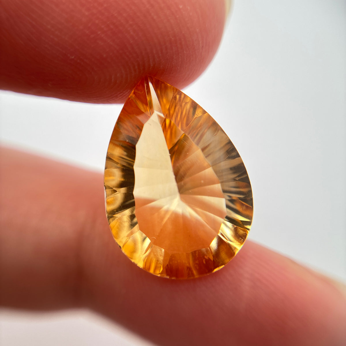 18x13 Pear Fantasy Cut Loose Citrine, 8.25 carat