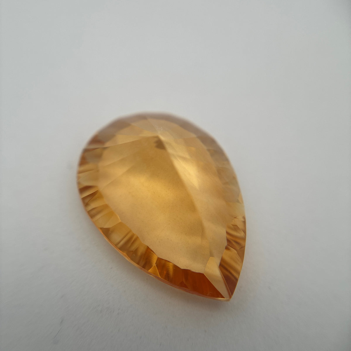 18x13 Pear Fantasy Cut Loose Citrine, 8.25 carat