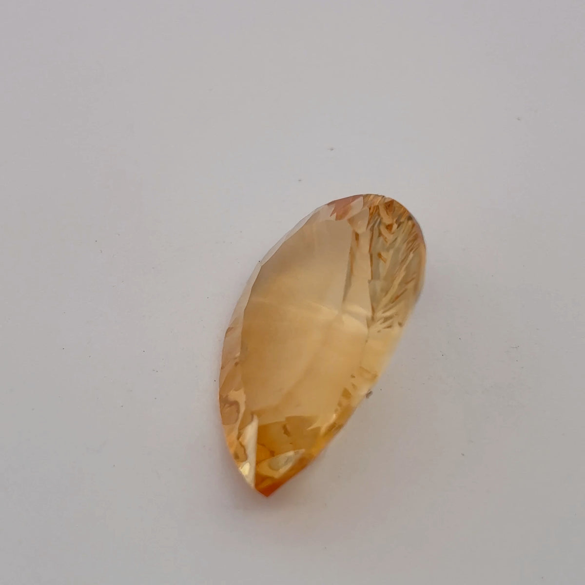18x13 Pear Fantasy Cut Loose Citrine, 8.25 carat