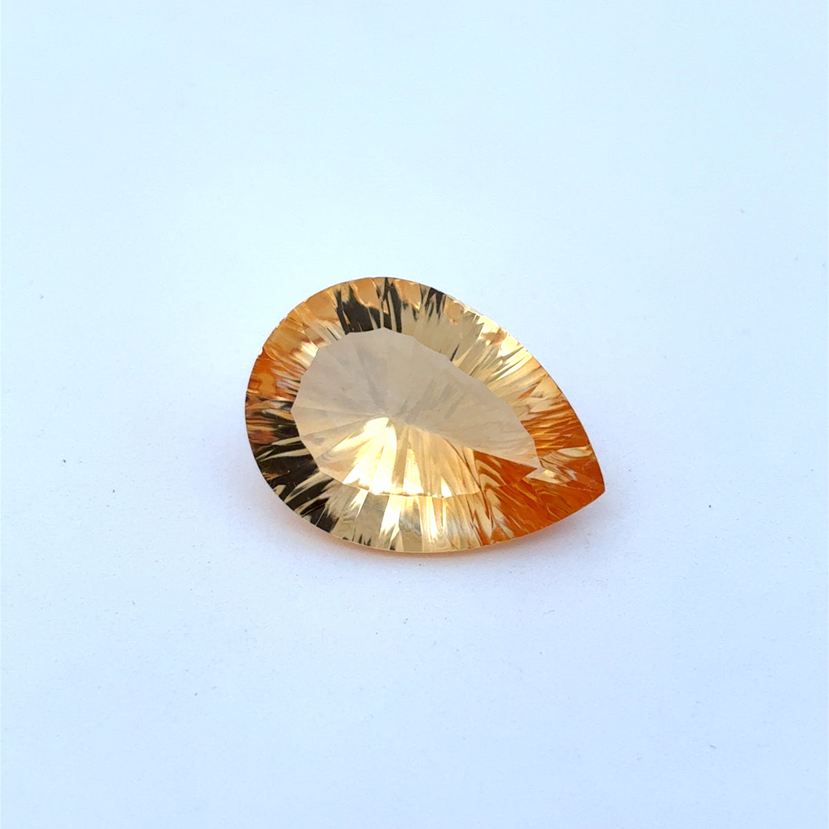 18x13 Pear Fantasy Cut Loose Citrine, 8.25 carat