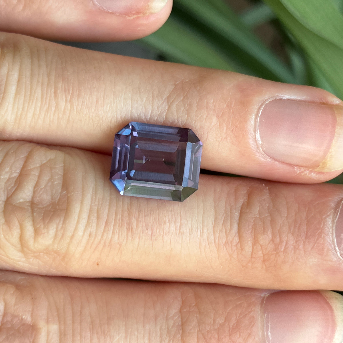 12x10mm Purple Synthetic Sapphire, 6.48 carat Lab Created Gem