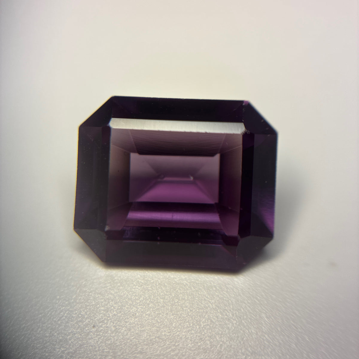 12x10mm Purple Synthetic Sapphire, 6.48 carat Lab Created Gem