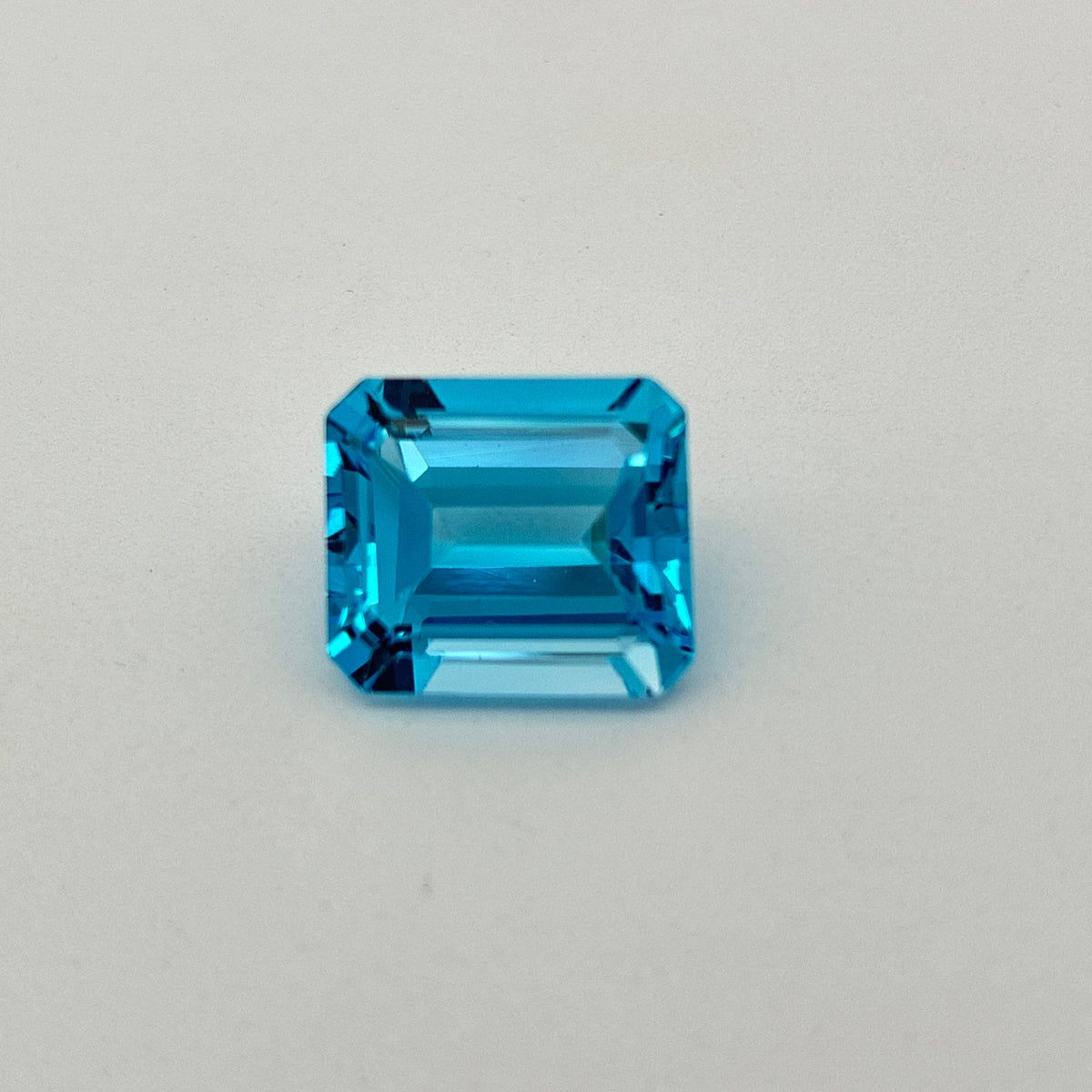11.38 carat Emerald Cut Loose Blue Topaz