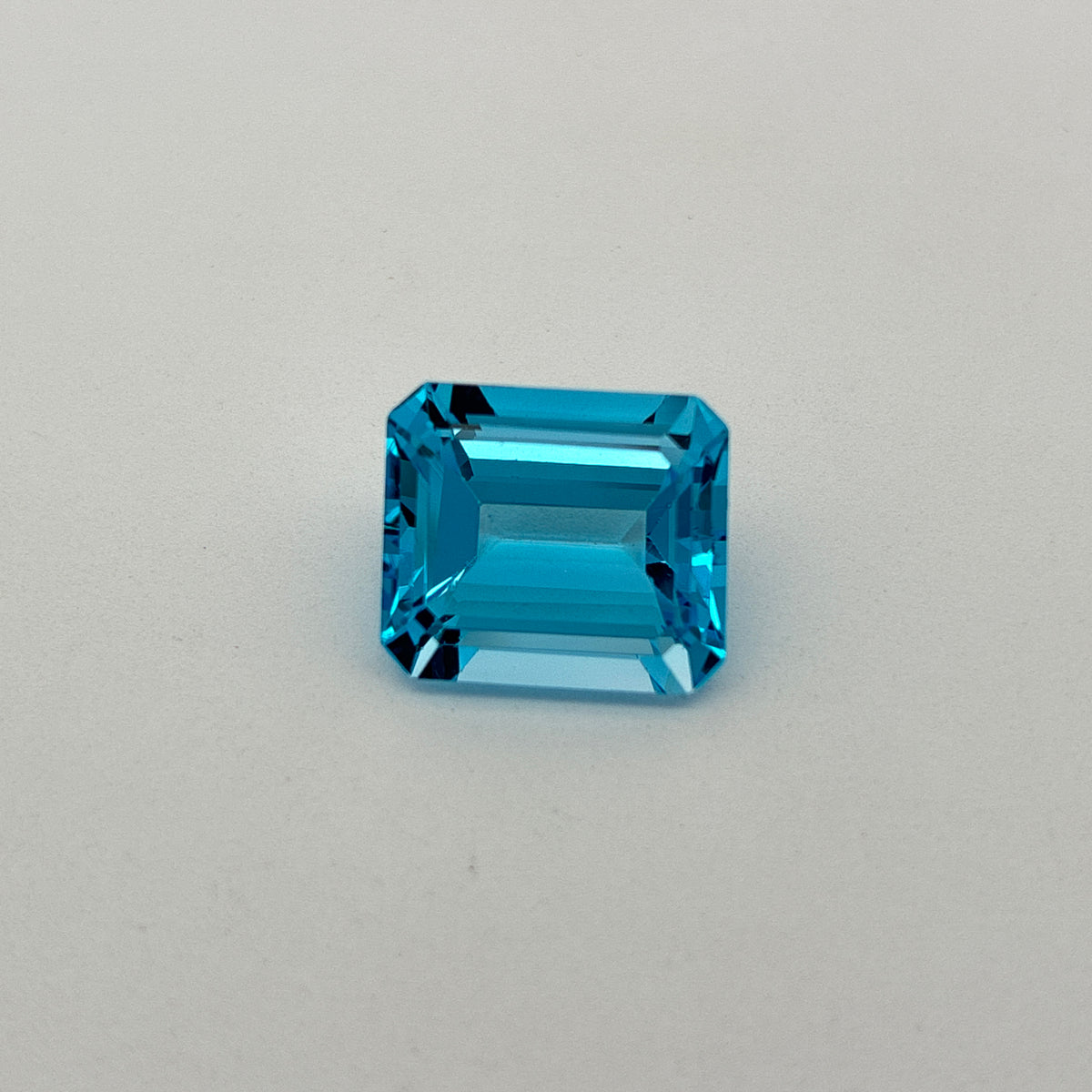 11.38 carat Emerald Cut Loose Blue Topaz