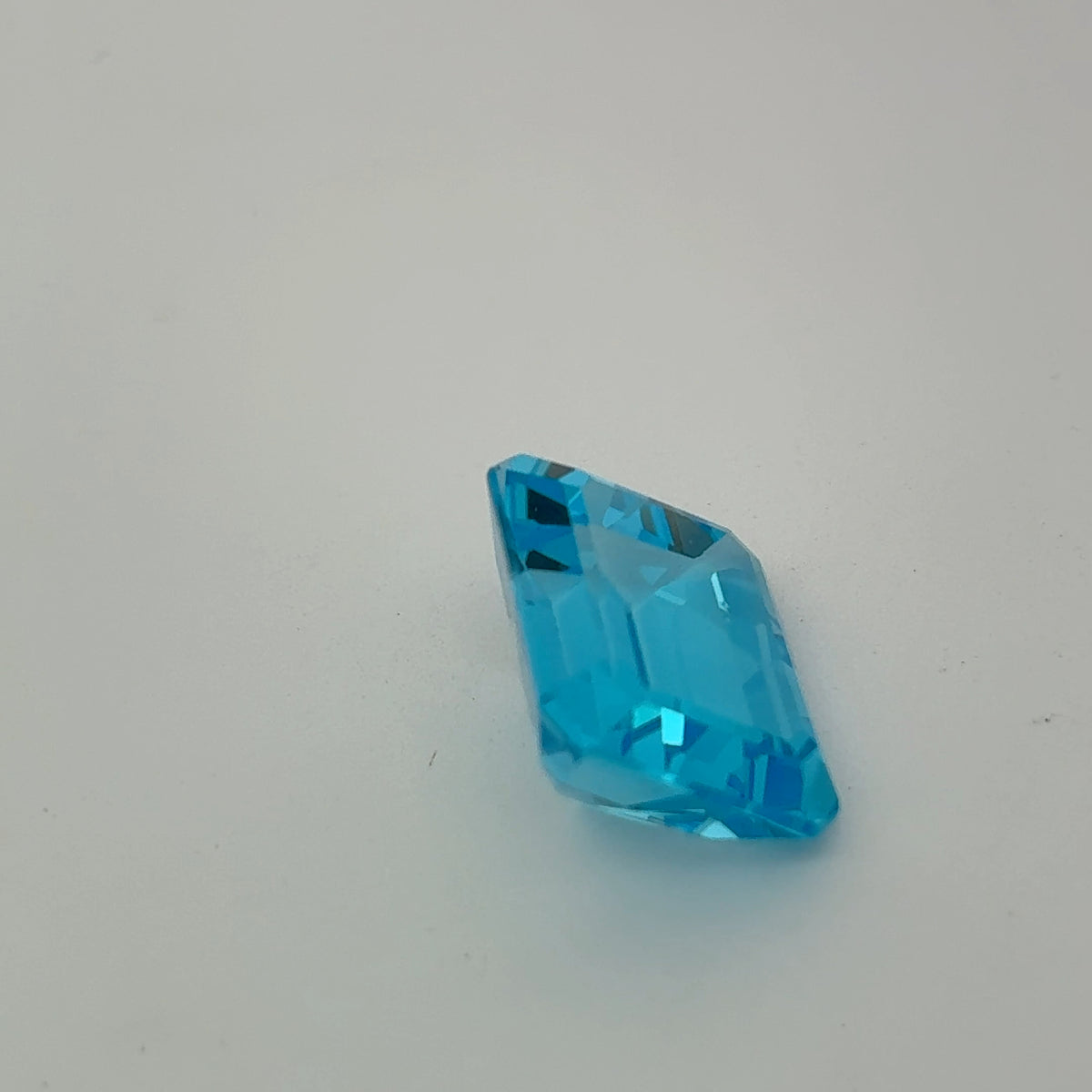 11.38 carat Emerald Cut Loose Blue Topaz