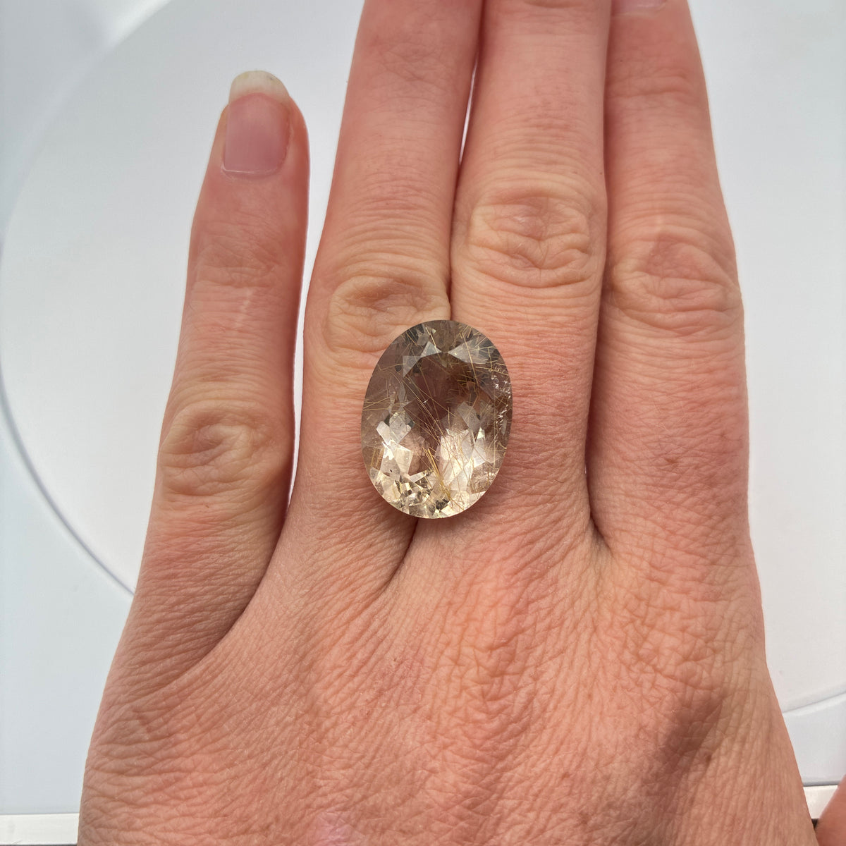 20x15mm Rutilated Quartz, 17.62 carat Loose Gem