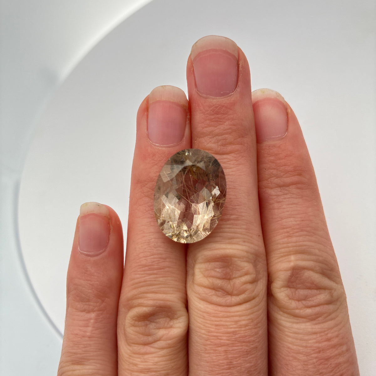 20x15mm Rutilated Quartz, 17.62 carat Loose Gem