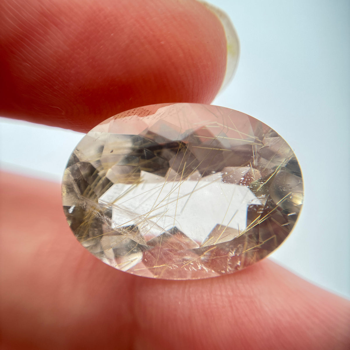 20x15mm Rutilated Quartz, 17.62 carat Loose Gem