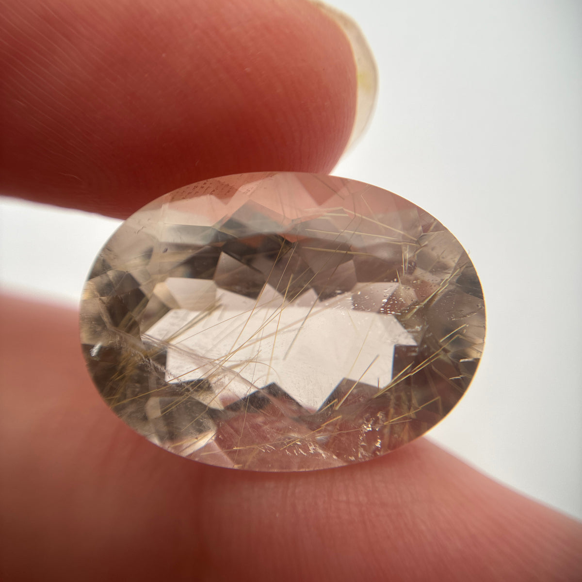 20x15mm Rutilated Quartz, 17.62 carat Loose Gem