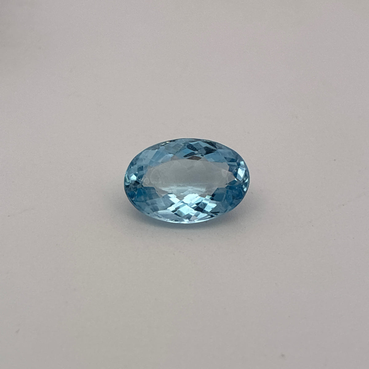 3.55 carat Blue Aquamarine, 12.5x8.5mm Oval cut Loose Gemstone