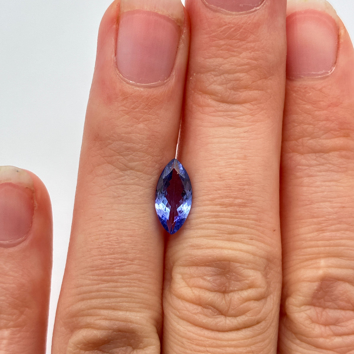 1.27 carat Violet-Blue Tanzanite, 11x5.5mm Marquise Cut