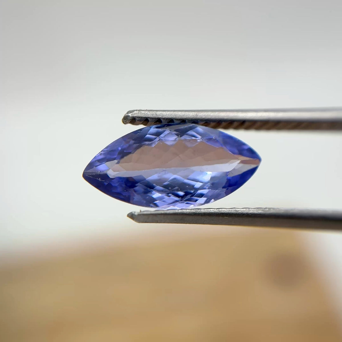 1.27 carat Violet-Blue Tanzanite, 11x5.5mm Marquise Cut