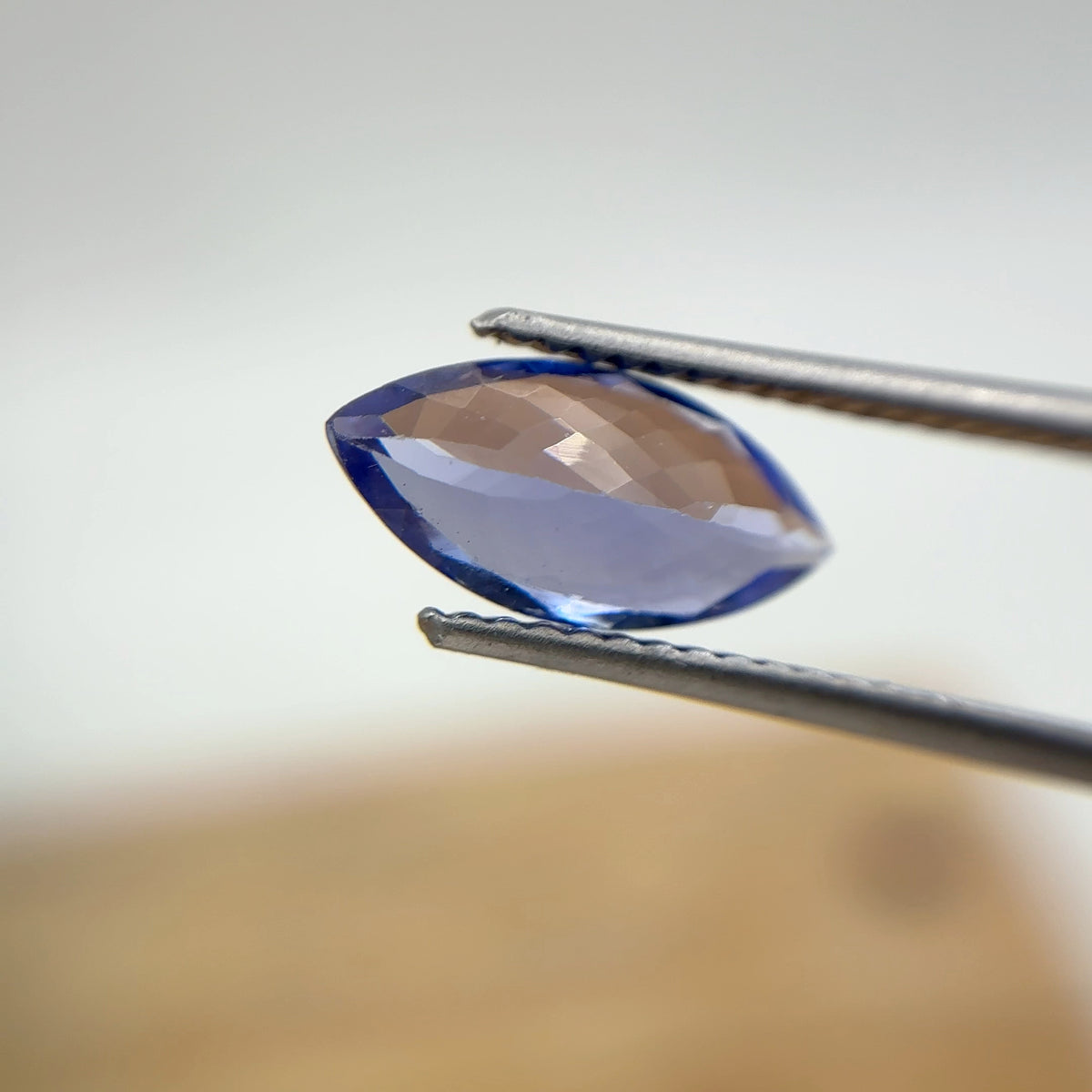 1.27 carat Violet-Blue Tanzanite, 11x5.5mm Marquise Cut