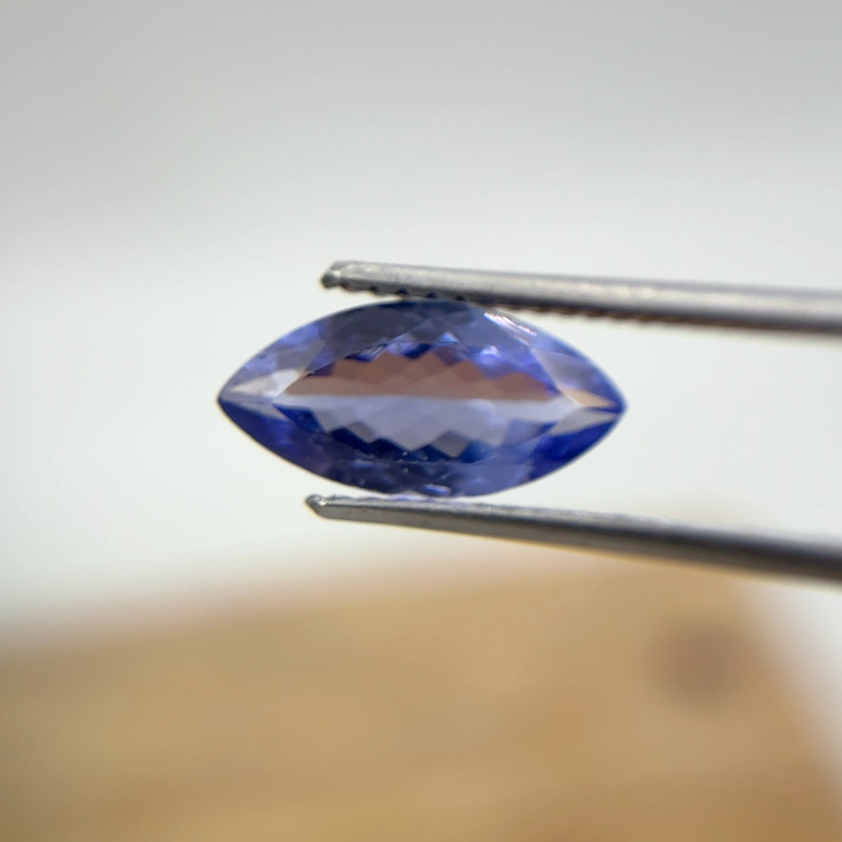 1.27 carat Violet-Blue Tanzanite, 11x5.5mm Marquise Cut