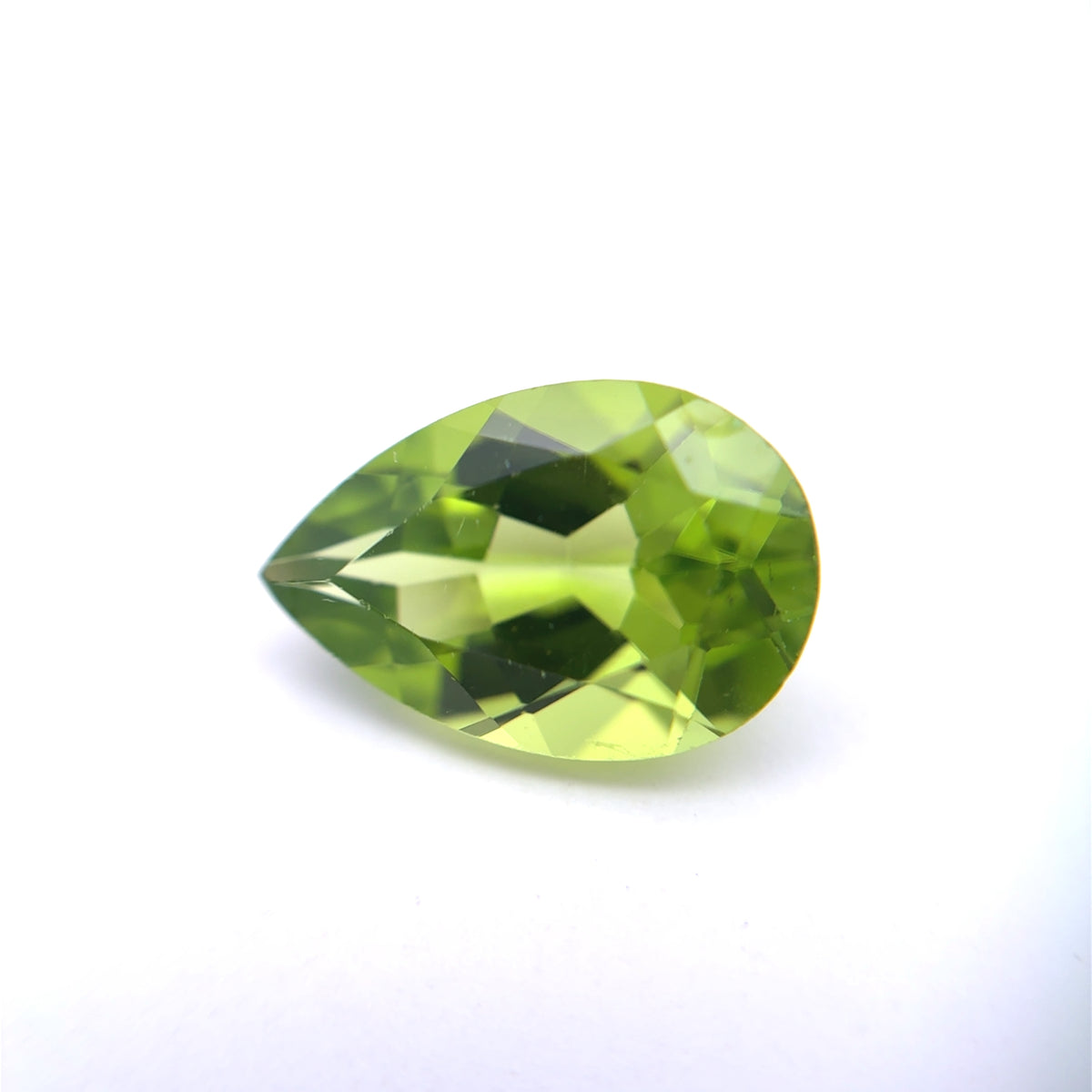 12x8mm Pear cut Peridot, 3.31 carats