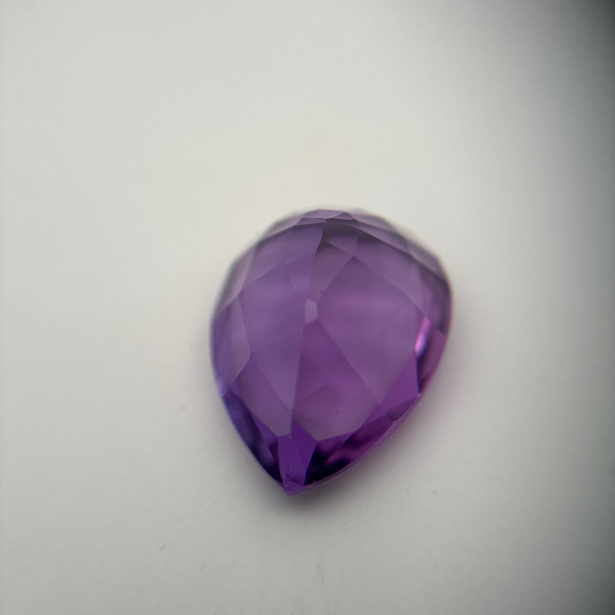 18x13mm Pear cut Amethyst, 10 carat Loose Purple Gemstone