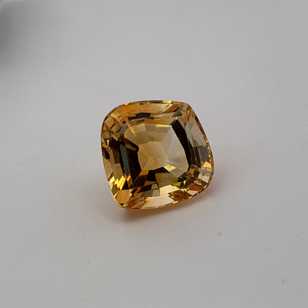 14mm Fancy Cut Golden Citrine 8.56 carat
