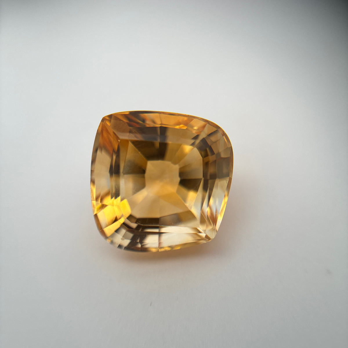 14mm Fancy Cut Golden Citrine 8.56 carat