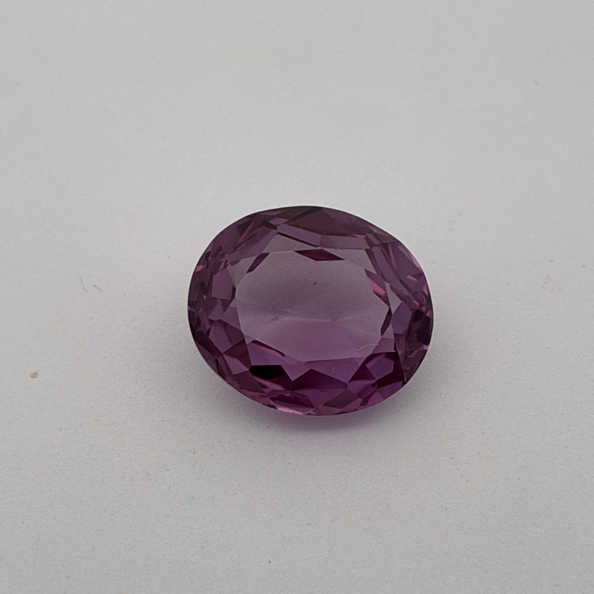 14x12mm Purple Lab Sapphire, 10 carat Synthetic Gemstone