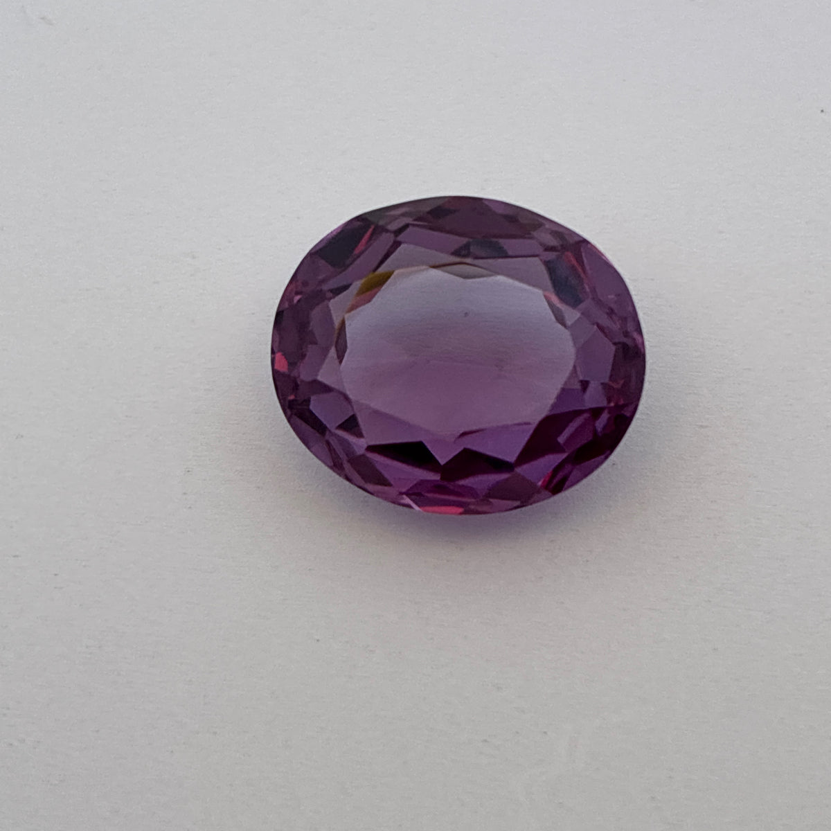 14x12mm Purple Lab Sapphire, 10 carat Synthetic Gemstone
