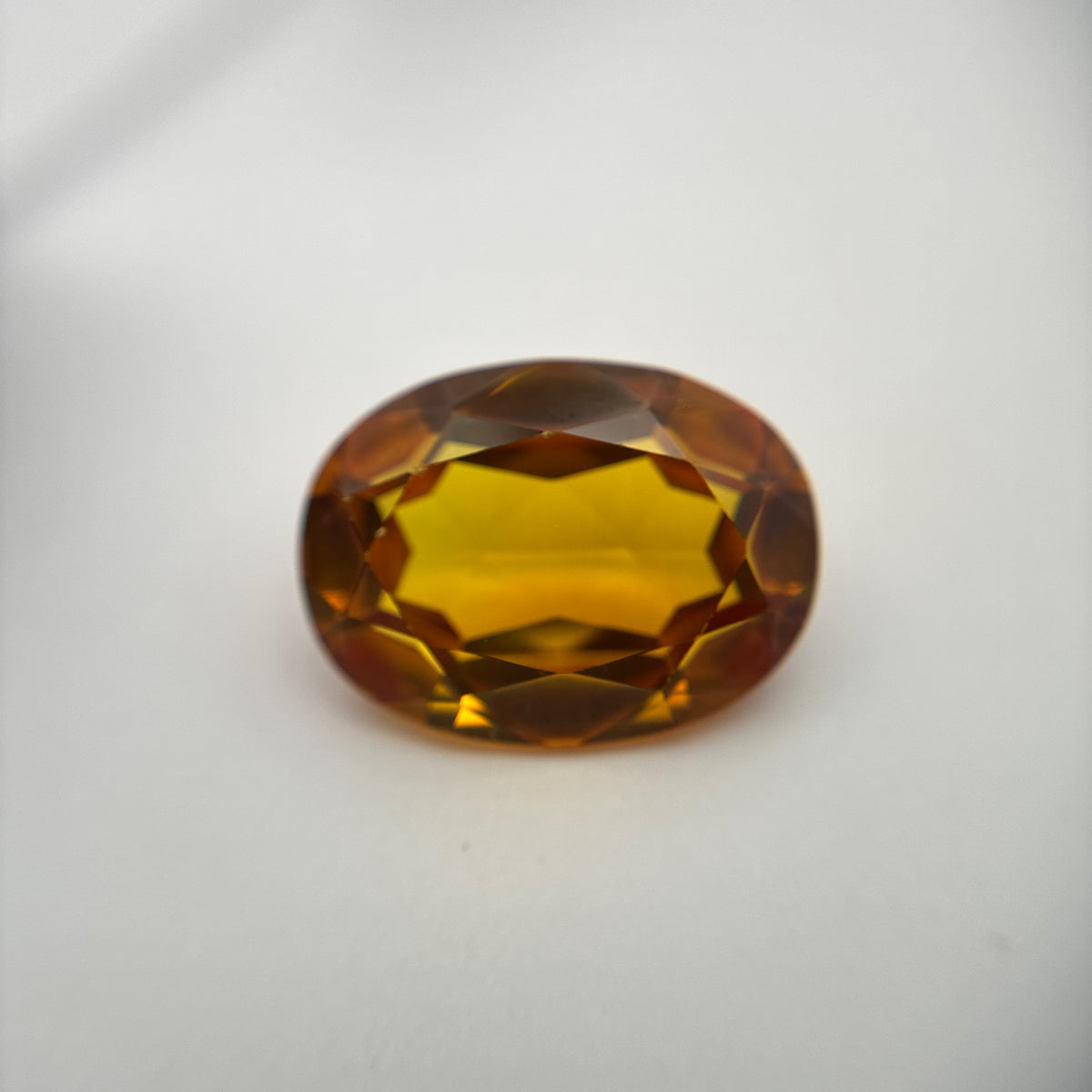 16x12mm Lab Created Golden Yellow Sapphire, 10.70 carat
