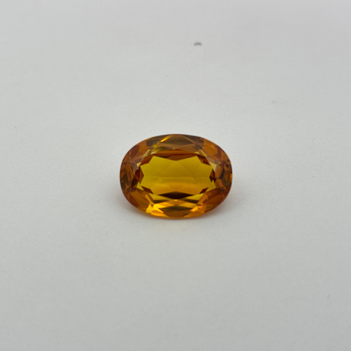 16x12mm Lab Created Golden Yellow Sapphire, 10.70 carat