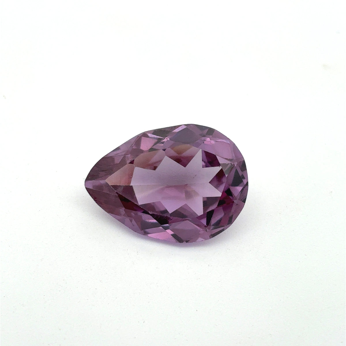 19x14mm Pear Cut Lab Sapphire, Synthetic Purple Gemstone