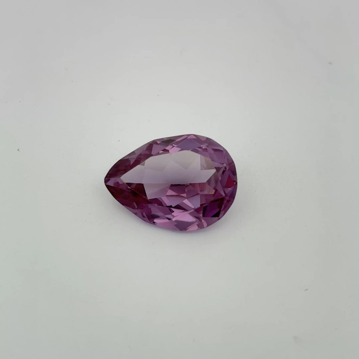 19x14mm Pear Cut Lab Sapphire, Synthetic Purple Gemstone