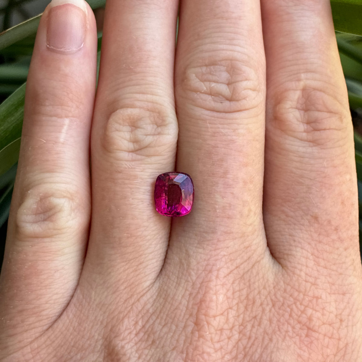 2.40 carat Pink Rubellite Tourmaline, 8.5x7.5mm Cushion