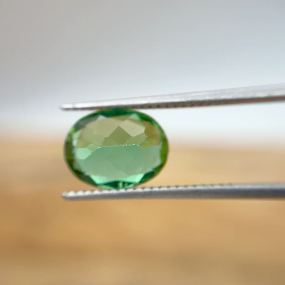 2.54 carat Green Tourmaline, 10x7.5mm Oval cut Recycled Gem