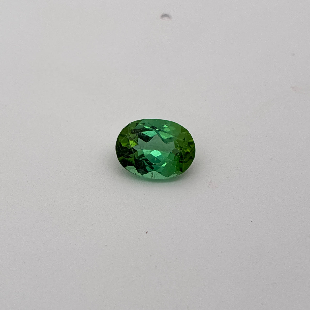 2.54 carat Green Tourmaline, 10x7.5mm Oval cut Recycled Gem