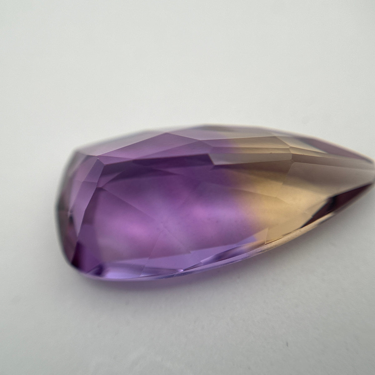 7.85 carat Ametrine, 19.8x10.4mm Purple and Yellow Quartz